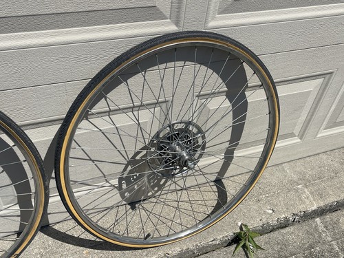 Vintage John Deere 10 Speed 27” Bicycle Front Rear Wheels Set Rigida - Bild 5 von 5