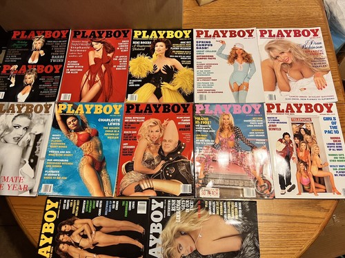 Playboy Magazine Complete 1993 Full Year Jan-Dec Lot of 12 w/Centerfolds Bulk - Picture 1 of 8