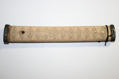 Katana Tsuka 21.5cm Sharkskin Japanese Sword Handle from JAPAN