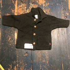 NWT Petit Bateau Cotton Sweater Cardigan 3 Months Olive Green
