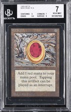 1993 MAGIC THE GATHERING BETA MOX RUBY RA BGS 7