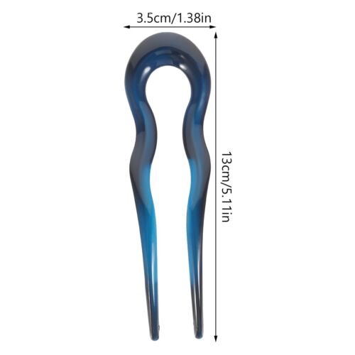 3pcs U Shaped Hair Pins French Hair Forks Vintage Forks Sticks U Shape Hair B... - Picture 2 of 7