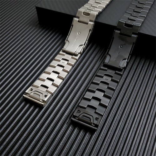 Luxury Titanium Watch Band Strap For Garmin Fenix 7 7X 6 6X 5 5X Pro Plus 6S 5S - Picture 3 of 15