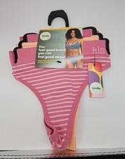 Kindly Yours 3-PACK Sustainable Seamless Thongs Panties Womens Size XS 0-2 NEW  