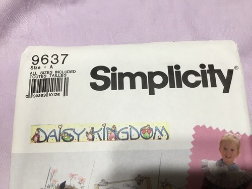 Simplicity Sewing Pattern 9637 Girl's Dress, Daisy Kingdom Design -Size 3 - 6X - Picture 4 of 6