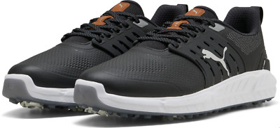 PUMA IGNITE ELEVATE 2 Tour Spiked Golf Shoes Black / Puma Silver /Slate  312553