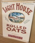Light House rolled oats vintage ad reproduction steel sign kitchen home decor