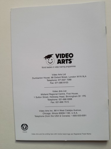 Cost Profit and Break Even Booklet - Antony Jay - 1994 Video Arts John Cleese - Picture 2 of 5