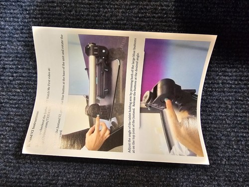 ProComputing Justand V2E 99600 Adjustable iPad or Tablet Table Top Stand - Picture 3 of 10