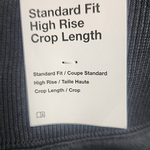 Nike Sweatpants Black Fleece Lined High Rise Crop Plus Size 1X Wide Leg 20" Ins. - Picture 6 of 16