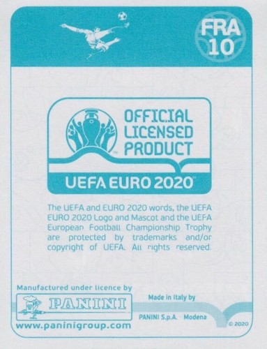 Panini Sticker Fußball EM Euro 2020 Preview FRA 10 Raphael Varane France Bild - Picture 2 of 2
