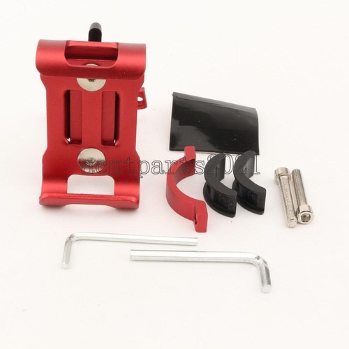 Aluminum Red Motorcycle Mount Phone Holder for Honda Yamaha Suzuki Kawasaki - Picture 2 of 8