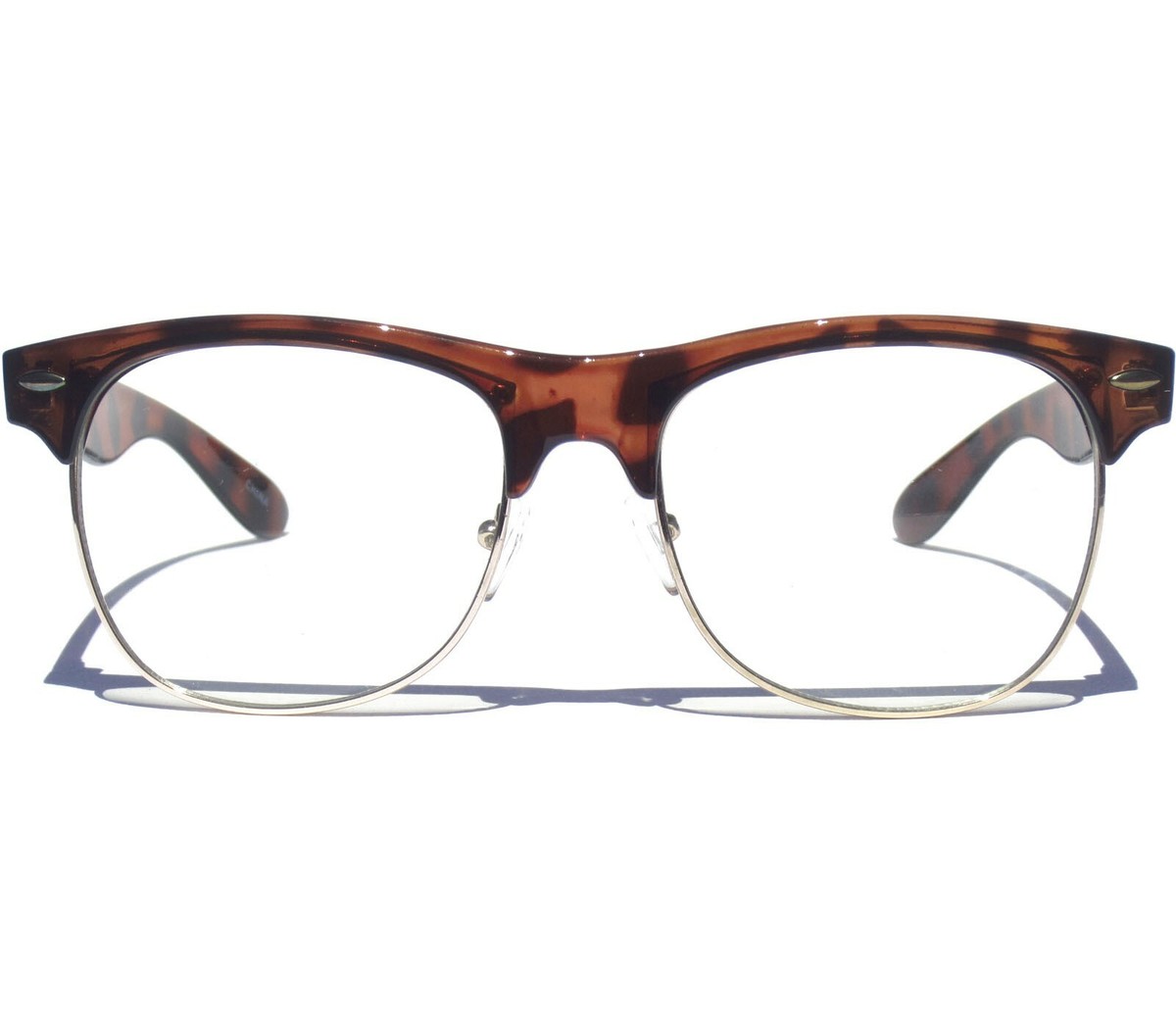 Half frame sale clear lens glasses