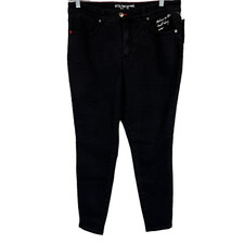 Peace Love World Women's Pull-on Regular 5-Pocket Jeggings Black Wash 4 Size