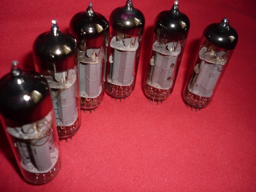 6pcs. 6F5P / 6Ф5П = ECL85, 6GV8 Triode-Pentode mini. Reflektor. Silver shields - Picture 2 of 3