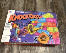 Knockout Board Game Vintage Milton Bradley Demolition Motorized Hammer 1991