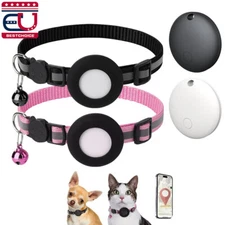 Dog Pet Cat Collar Reflective with Bell Anti-Loss Location Device for IOS GPS