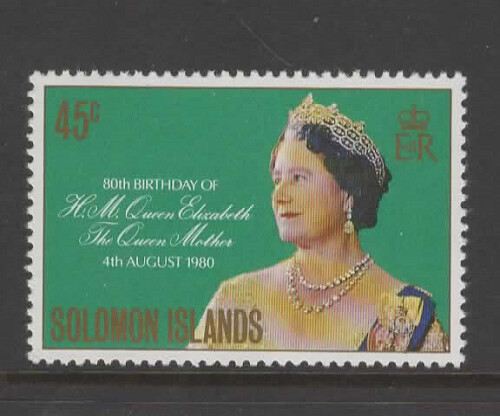 1980 SOLOMON ISLANDS QUEEN MOTHER 80th BIRTHDAY SG421 mint unhinged - Bild 1 von 1