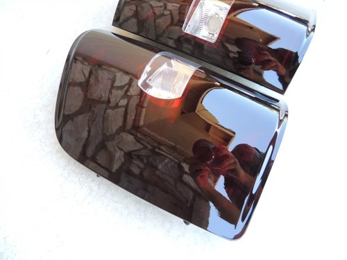 Silverado Smoked Tail Lights 07-13 TINTED OE Black CUSTOM 1500 2500 Duramax - Picture 3 of 5