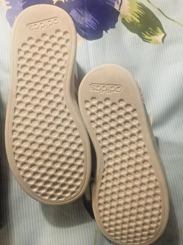 ADIDAS Kinderschuhe, weiß mit pinkfarbenen Glitzerstreifen, Größe 29, neuwertig - Bild 7 von 12