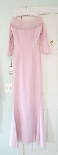 NWT CHIARA BONI LA PETITE ROBE ZEFIRA Pink Illusion Gown 10 $1090 Italy Runway! - Picture 8 of 12