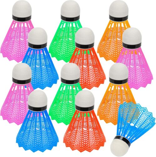 12 Pcs Badminton Shuttlecocks Badminton Birdie,Outdoor Sport Ball Training - Picture 8 of 8