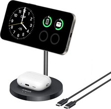 Anker MagSafe Charger Stand 2-in-1 Charging Station 15W Qi2 Certified  Upgraded  