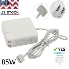 New 85W Power Adapter Charger For MacBook Pro Mag 2 A1398 Late 12-2015 White US