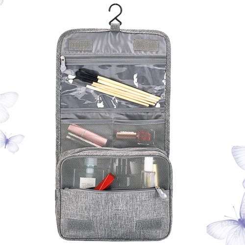 Multifunctional Portable Large Capacity Hanging Wash Bag Foldable Toiletry Bag - Picture 11 of 12