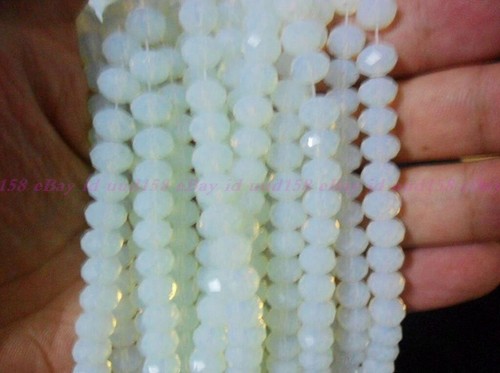 Faceted 4x6mm Multicolor Natural Roundlle Gemstone Loose Beads 15'' AAA - Picture 9 of 28