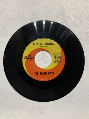 Rock 45 The Beach Boys - Kiss Me, Baby / Help Me, Rhonda On Capitol Records VG