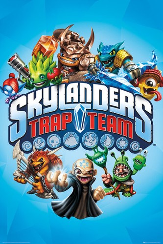Skylanders Trap Team POSTER 61x91cm NEW * character collage - 第 1/1 張圖片