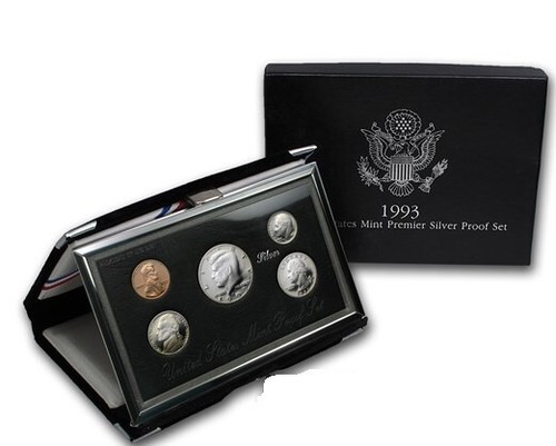 1993 U.S. Mint Premier Silver Proof Set ~~ NICE~~