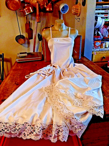 Unusual Vintage Vanity Fair Collectibles Long Nightgown Slip Sundress Combo, NWT - Picture 2 of 12