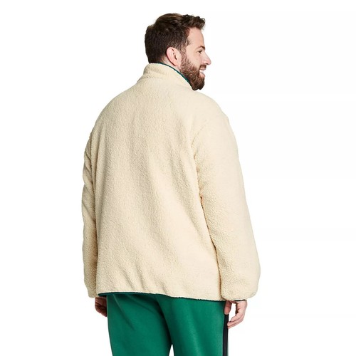 Men's Contrast Pocket Fleece Jacket - LEGO® Collection x Target Cream M or XL - Picture 2 of 2