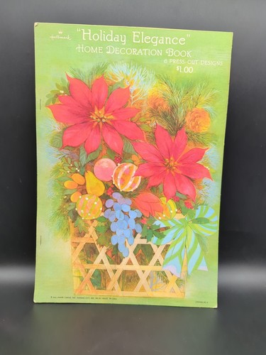 Vintage Hallmark Home Decoration Book Holiday Elegance 6 Press Out Designs NOS - Bild 1 von 9