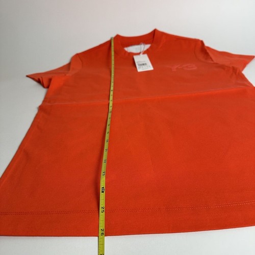 Y-3 Yohji Yamamoto Adidas Classic Logo Women's T-Shirt Cotton Orange XS GV0318 - Picture 6 of 10