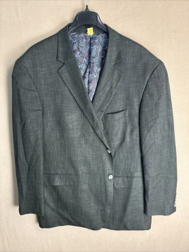 Oak Hill Blazer Herren 3XLT 54/56 Grün Meliert Sport Mantel Jacke 56L 2 BTN