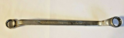Indestro No. 912 1/2 - 9/16 Offset Boxed End Wrench Forged In USA - Picture 2 of 3