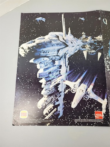 Star Wars The Empire Strikes Back 1980 Burger King & Coca Cola Poster ~ C704I - Picture 7 of 8
