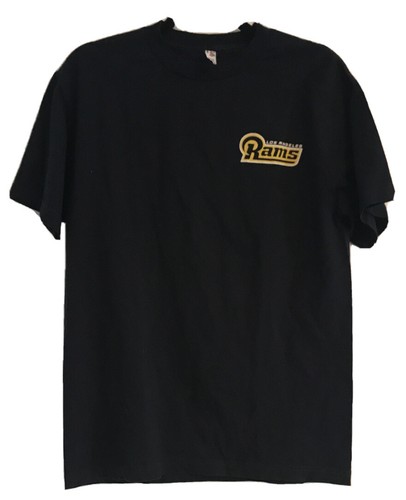 Alstyle Herren T-Shirt Schwarz Kurzarm Classic Fit Los Angeles Rams Gr. M - Bild 3 von 9