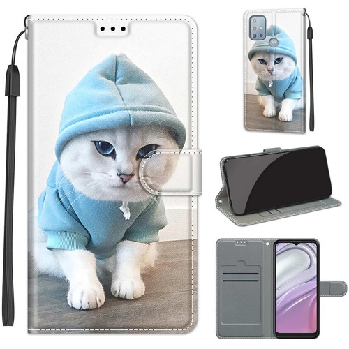 For Motorola Moto Cartoon Magnetic Leather Flip Stand Wallet + Strap Case Cover - Picture 28 of 33