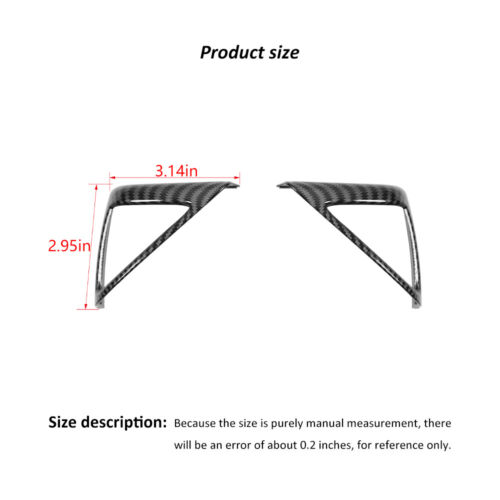 1Pair Carbon Fiber A-pillar Door Speaker Cover Trim For Chevy Camaro 2010-2015 - Picture 9 of 9