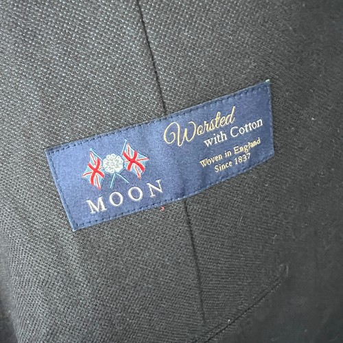 J Crew Ludlow Blazer Mens 44R Black Slim Moon Worsted Wool Unlined Sport Coat - Picture 5 of 16