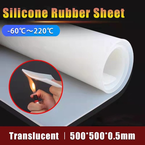 Translucent Silicone Rubber Sheet Sealing Mat High Temp Gasket 500*500*0.5mm - Picture 1 of 13