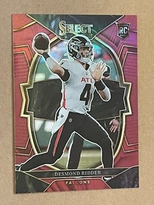 2022 Panini Select Prizm DESMOND RIDDER #36 Maroon RC /149     Atlanta Falcons