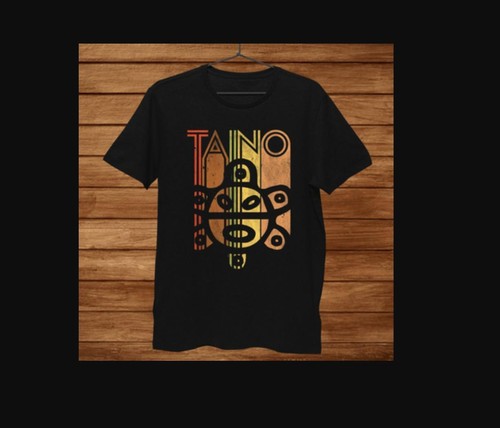Puerto Rican Taino Sun Boricua Mens Cotton Crew Short Sleeve Shirt - Picture 4 of 4