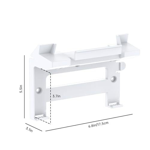 2 in 1 Starlink Gen 3 Router & Netzteilhalterung, weiß ABS Wandhalterung - Bild 3 von 7