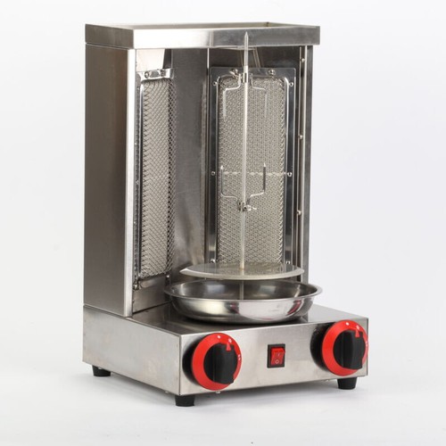 5500W Gas Döner Kebab Edelstahl Dönergrill Spießgrill Tischgrill BBQ Grillofen - Bild 15 von 16