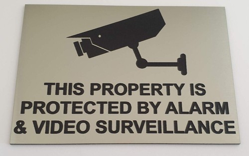 This Property Protected by Alarm Video Surveillance Sign Plaque Security Camera - Picture 19 of 132